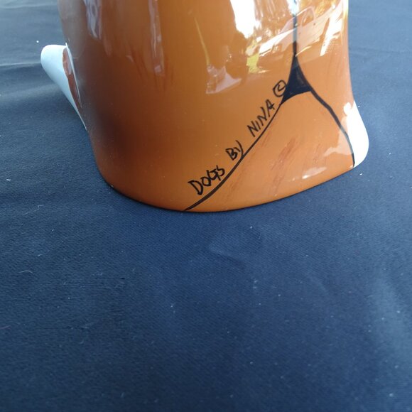 Dogs By Nina Lyman Boxer Vase Puppy Ceramic - Picture 6 of 7